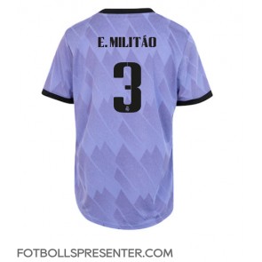 Real Madrid Eder Militao #3 Borta Matchtröja Dam 2022-23 Kortärmad